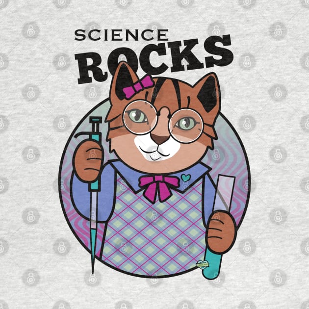 Science Rocks Tiger Cat Girl by Sue Cervenka